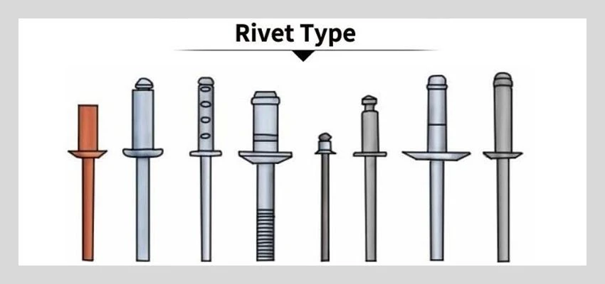 Aluminum Black Paint Blind Rivets details