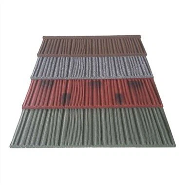 Stenbelagd aluminiumtakplåt